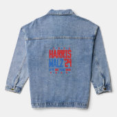 HARRIS WALZ 2024 - We gaan niet terug Denim Jacket (Achterkant)