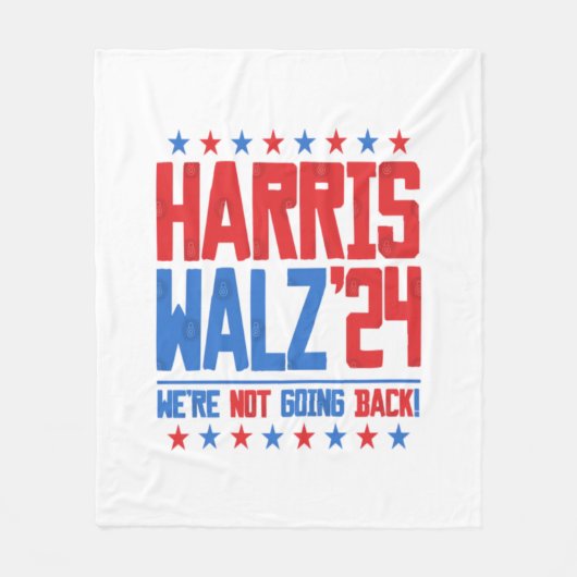 HARRIS WALZ 2024 - We gaan niet terug Fleece Deken (Voorkant)