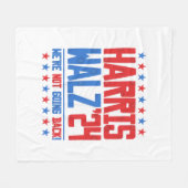 HARRIS WALZ 2024 - We gaan niet terug Fleece Deken (Voorkant (Horizontaal))