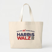 Harris/Walz 2024: We gaan niet terug! Grote Tote Bag (Voorkant)