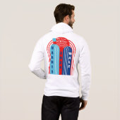 Harris Walz 2024 We gaan niet terug! Hoodie (Achterkant volledig)