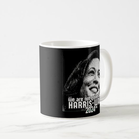 HARRIS-WALZ 2024 WE GAAN NIET TERUG KOFFIEMOK (Voorkant rechts)