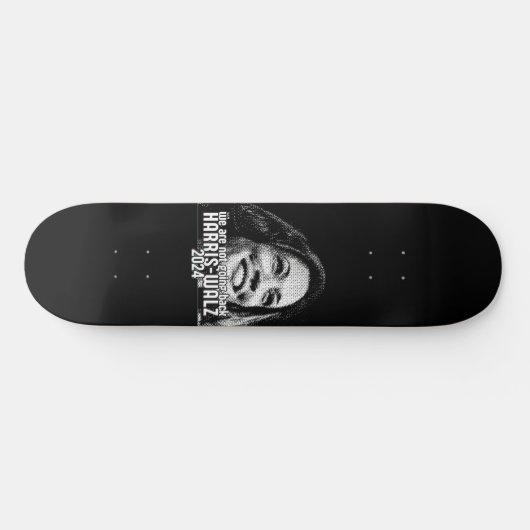 HARRIS-WALZ 2024 WE GAAN NIET TERUG PERSOONLIJK SKATEBOARD (Horizontaal)