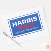 Harris Walz 2024 - We gaan niet terug Rechthoekige Sticker (Envelop)