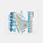 Harris Walz 2024 We gaan niet terug sneaker Fleece Deken (Voorkant (Horizontaal))