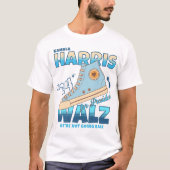 Harris Walz 2024 We gaan niet terug sneaker T-shirt (Voorkant)