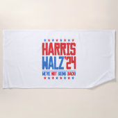 HARRIS WALZ 2024 - We gaan niet terug Strandlaken (Voorkant)