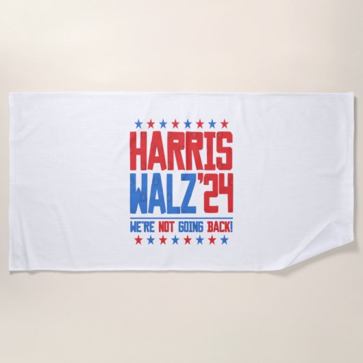 HARRIS WALZ 2024 - We gaan niet terug Strandlaken (Voorkant)