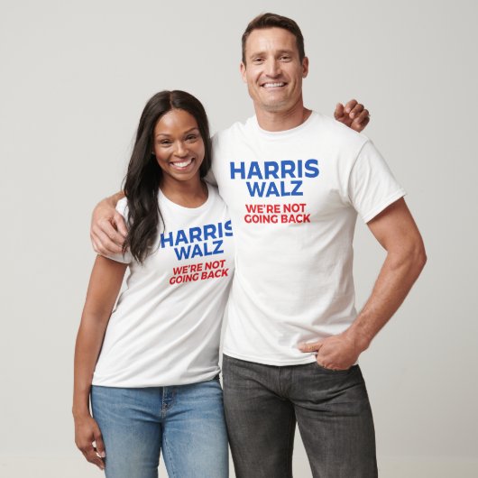 Harris Walz 2024 - We gaan niet terug! T-shirt (Unisex)