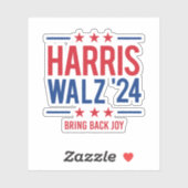 Harris Walz '24 - Bring Back Joy Sticker (Vel)