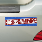 Harris Walz '24 Bumpersticker (Op auto)
