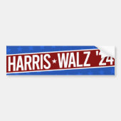 Harris Walz '24 Bumpersticker (Voorkant)