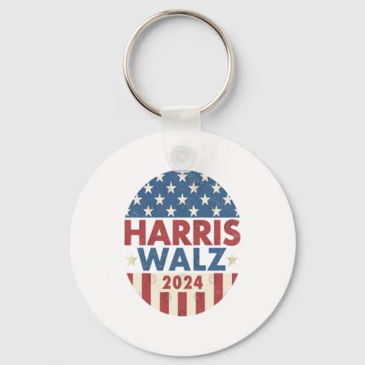HARRIS WALZ 24 DEMOCRATIE 2024 SLEUTELHANGER (Voorkant)