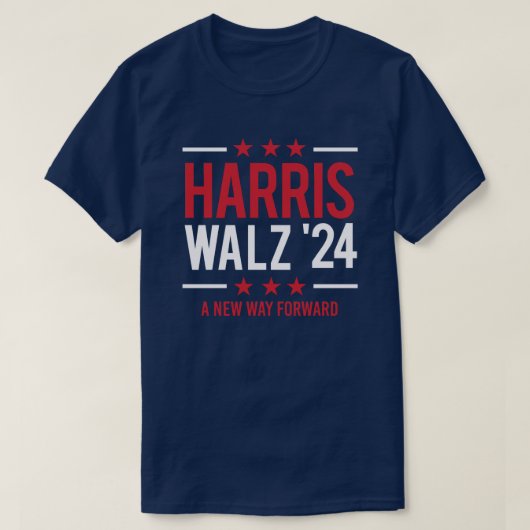 Harris Walz '24 - Een nieuwe weg vooruit T-shirt (Design voorkant)