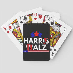Harris Walz 24 Harry Balz 2024 Meme Democraten Pokerkaarten