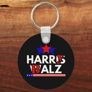 Harris Walz 24 Harry Balz 2024 Meme Democraten Sleutelhanger