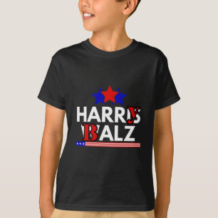 Harris Walz 24 Harry Balz 2024 Meme Democraten T-shirt