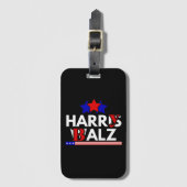 Harris Walz 24 Harry Balz 2024 Meme Democratics Bagagelabel (Voorkant (verticaal))