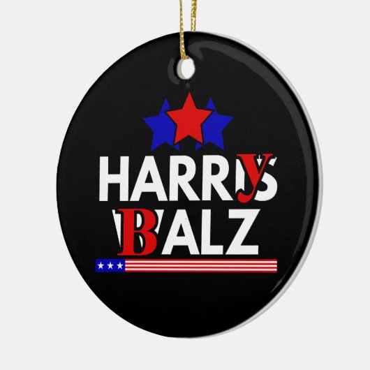 Harris Walz 24 Harry Balz 2024 Meme Democratics Keramisch Ornament (Links)