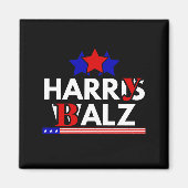 Harris Walz 24 Harry Balz 2024 Meme Democratics Magneet (Voorkant)