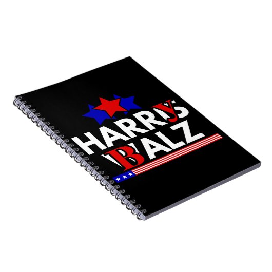 Harris Walz 24 Harry Balz 2024 Meme Democratics Notitieboek (Rechterzijde)