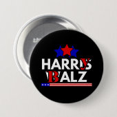 Harris Walz 24 Harry Balz 2024 Meme Democratics Ronde Button 7,6 Cm (Voorkant /achterkant)