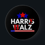 Harris Walz 24 Harry Balz 2024 Meme Democratics Ronde Button 7,6 Cm<br><div class="desc">Grappig Harris Walz 24 Harry Balz 2024 Meme Democratics Stem</div>