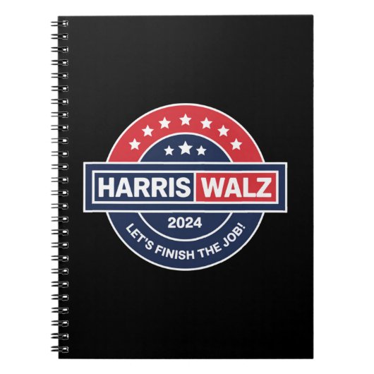 Harris Walz 24 Kamala Harris Madam President 2024 Notitieboek (Voorkant)