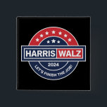 Harris Walz 24 Kamala Harris Madam President 2024 Vierkante Button 5,1 Cm<br><div class="desc">Harris Walz 24 Kamala Harris Mevrouw President 2024 Verkiezingen</div>