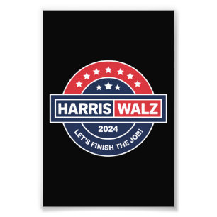 Harris Walz 24 Kamala Harris Mevrouw President 202 Foto Afdruk