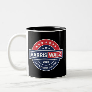 Harris Walz 24 Kamala Harris Mevrouw President 202 Tweekleurige Koffiemok