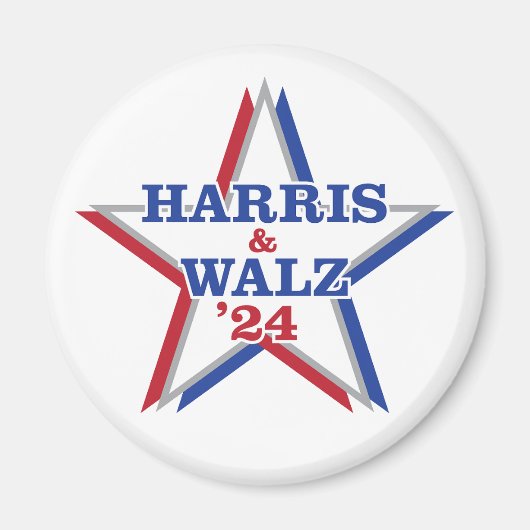 HARRIS & WALZ '24 magneet (Voorkant)