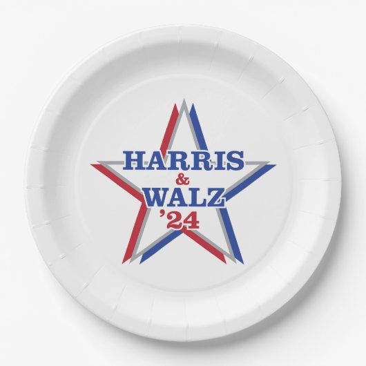 HARRIS & WALZ '24 Papieren Borden Bordje (Voorkant)