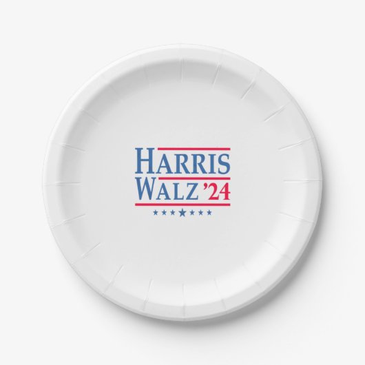 Harris Walz 24 Papieren Bordje (Voorkant)