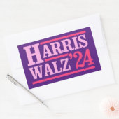 Harris Walz '24 Pink Rechthoekige Sticker (Envelop)