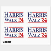 Harris Walz '24 Rechthoekige Sticker (Vel)