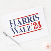 Harris Walz '24 Rechthoekige Sticker (Envelop)