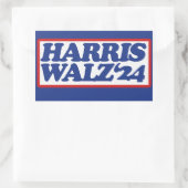 Harris Walz '24 Rechthoekige Sticker (Tas)