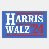 Harris Walz '24 Rechthoekige Sticker (Voorkant)