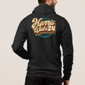 Harris Walz 24 Retro Hoodie (Achterkant)