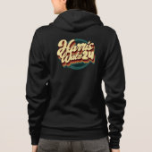 Harris Walz 24 Retro Hoodie (Achterkant)