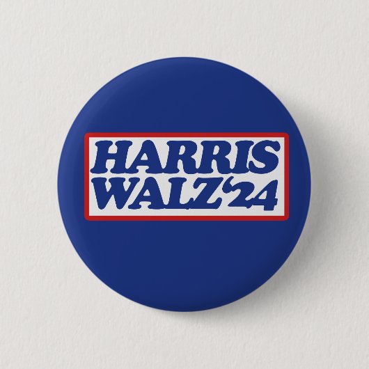 Harris Walz '24 Ronde Button 5,7 Cm (Voorkant)