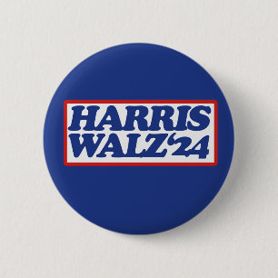 Harris Walz '24 Ronde Button 5,7 Cm