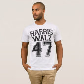 Harris Walz 47e President Vintage T-shirt (Voorkant volledig)