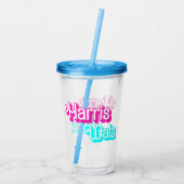 Harris Walz Acryl Drinkbeker (Achterkant)