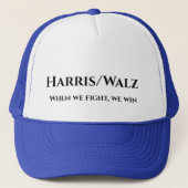 Harris/Walz als we vechten Trucker Pet (Voorkant)