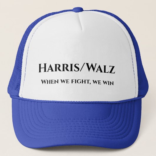 Harris/Walz als we vechten Trucker Pet (Voorkant)