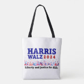 Harris Walz Bag Tote Bag (Achterkant)