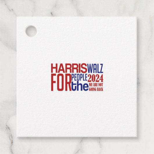 Harris Walz Bedankjes Labels (Voorkant)