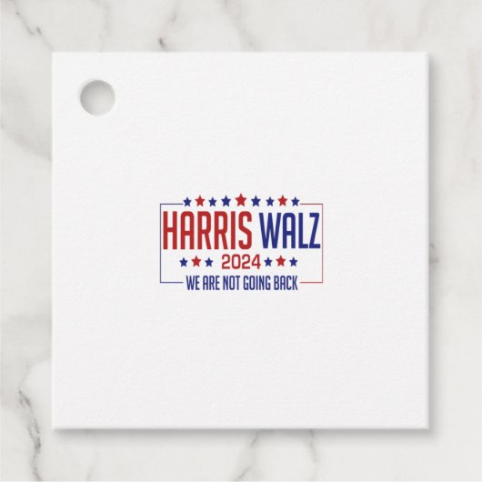 Harris Walz Bedankjes Labels (Voorkant)